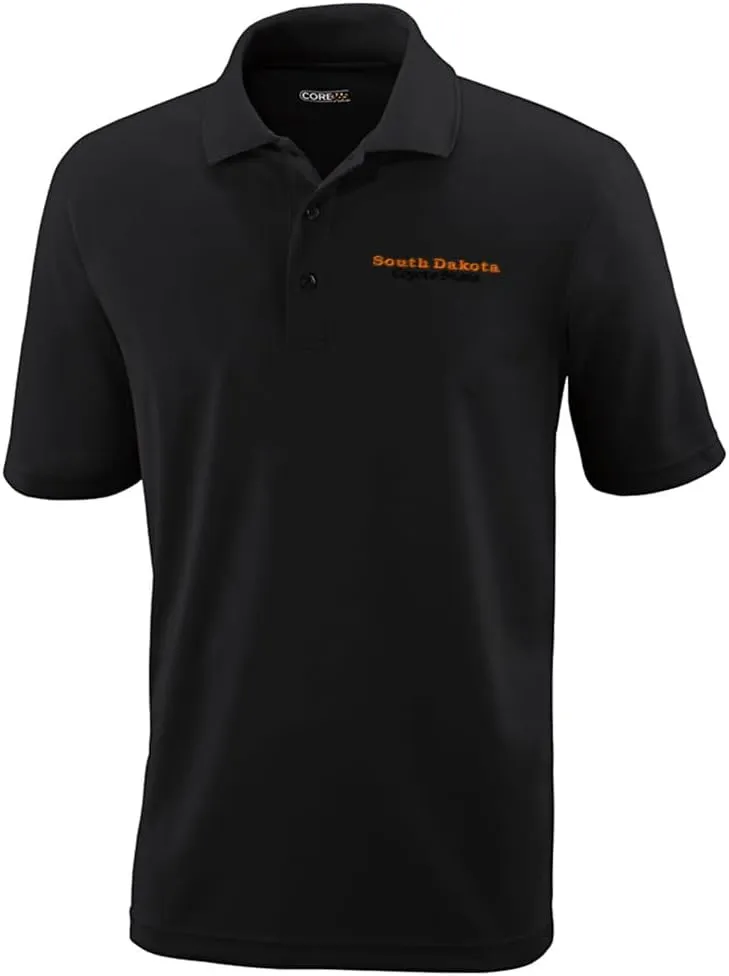 Performance Golf Polo Tees South Dakota Coyote State Polyester