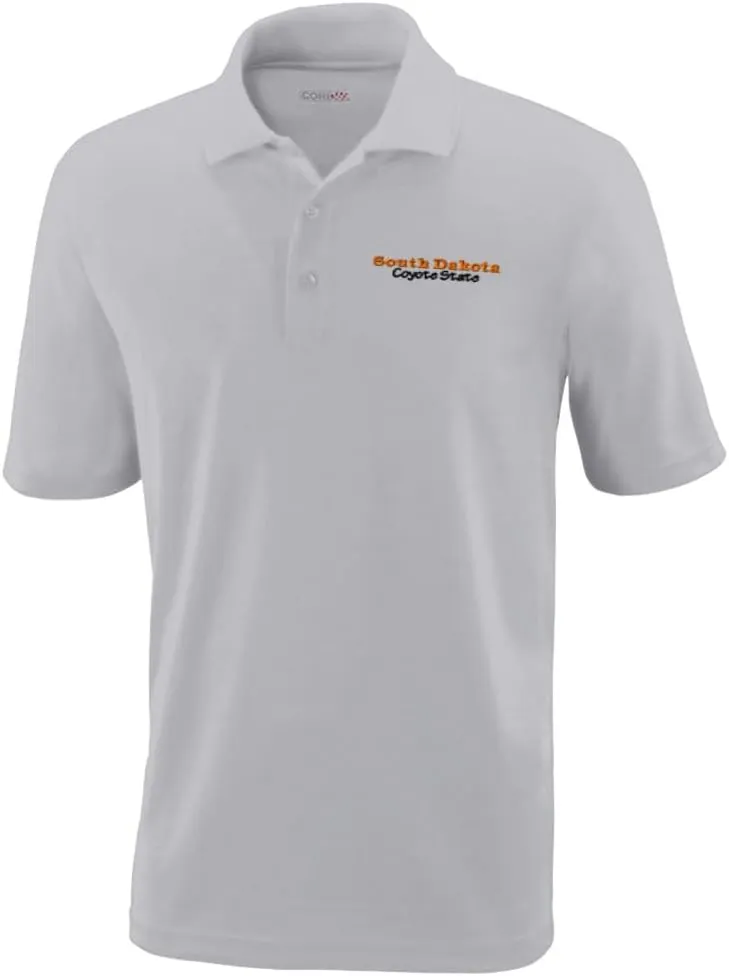 Performance Golf Polo Tees South Dakota Coyote State Polyester
