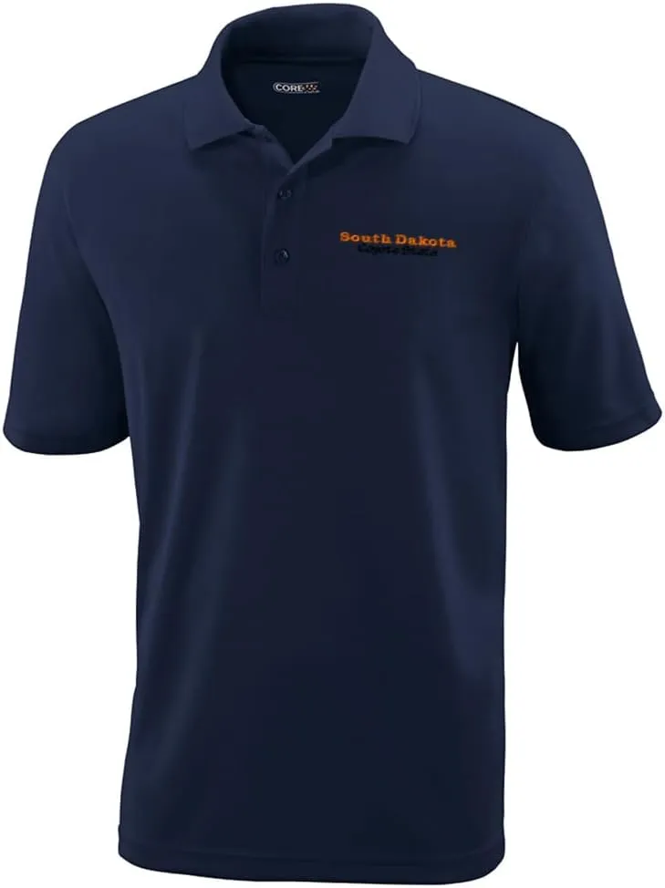 Performance Golf Polo Tees South Dakota Coyote State Polyester