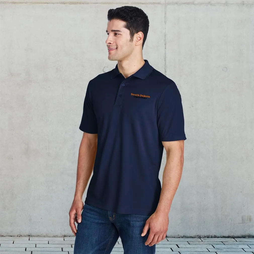 Performance Golf Polo Tees South Dakota Coyote State Polyester