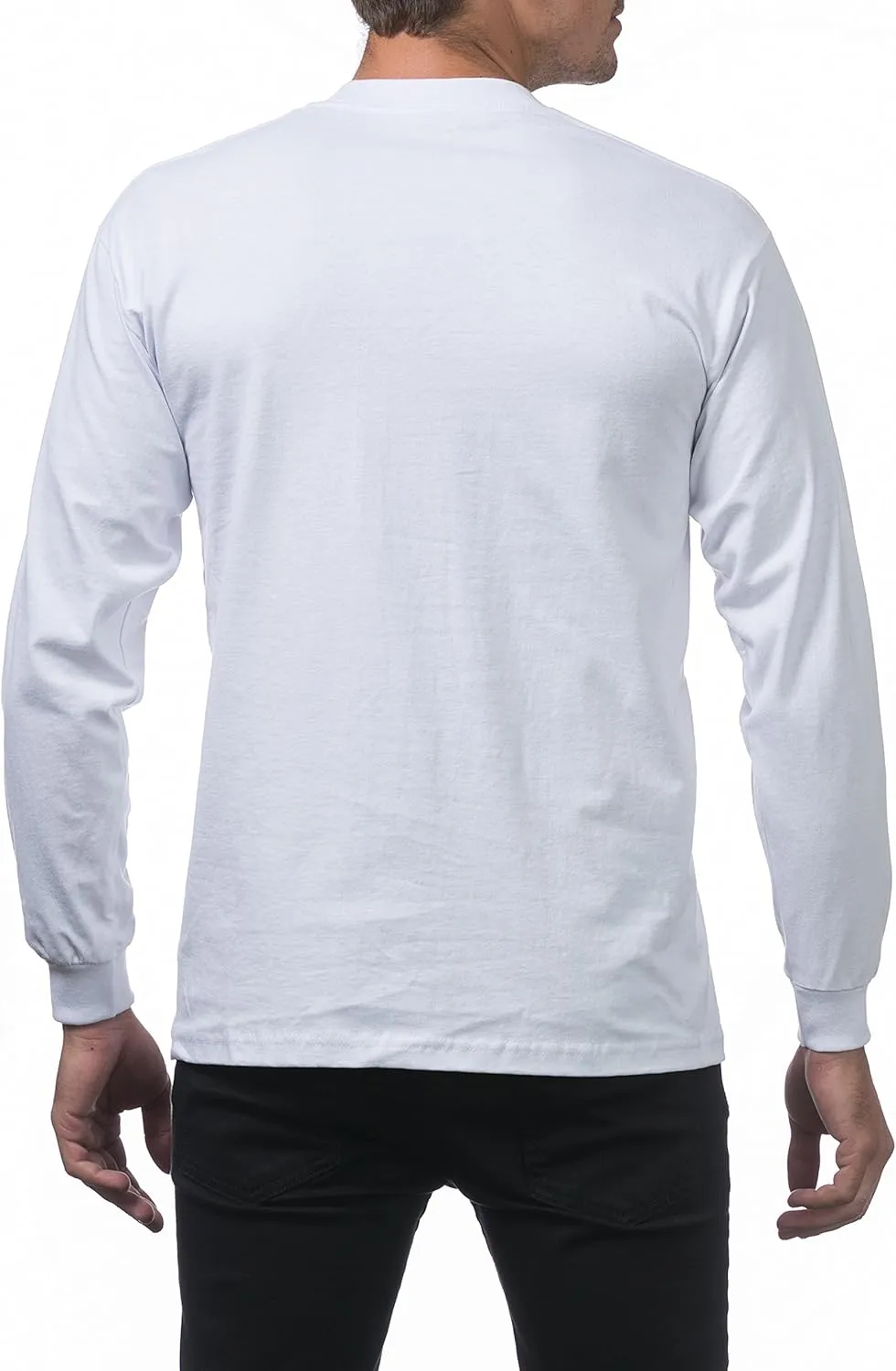 Pro Club Men's 3-Pack Heavyweight Cotton Long Sleeve Crew Neck T-Shirt