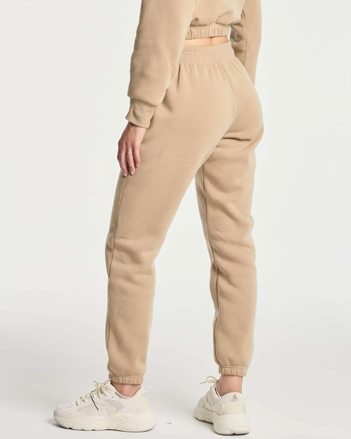 Real Essentials 3 Pack: Women's Fleece Jogger Sweatpants (Available in Plus Size)