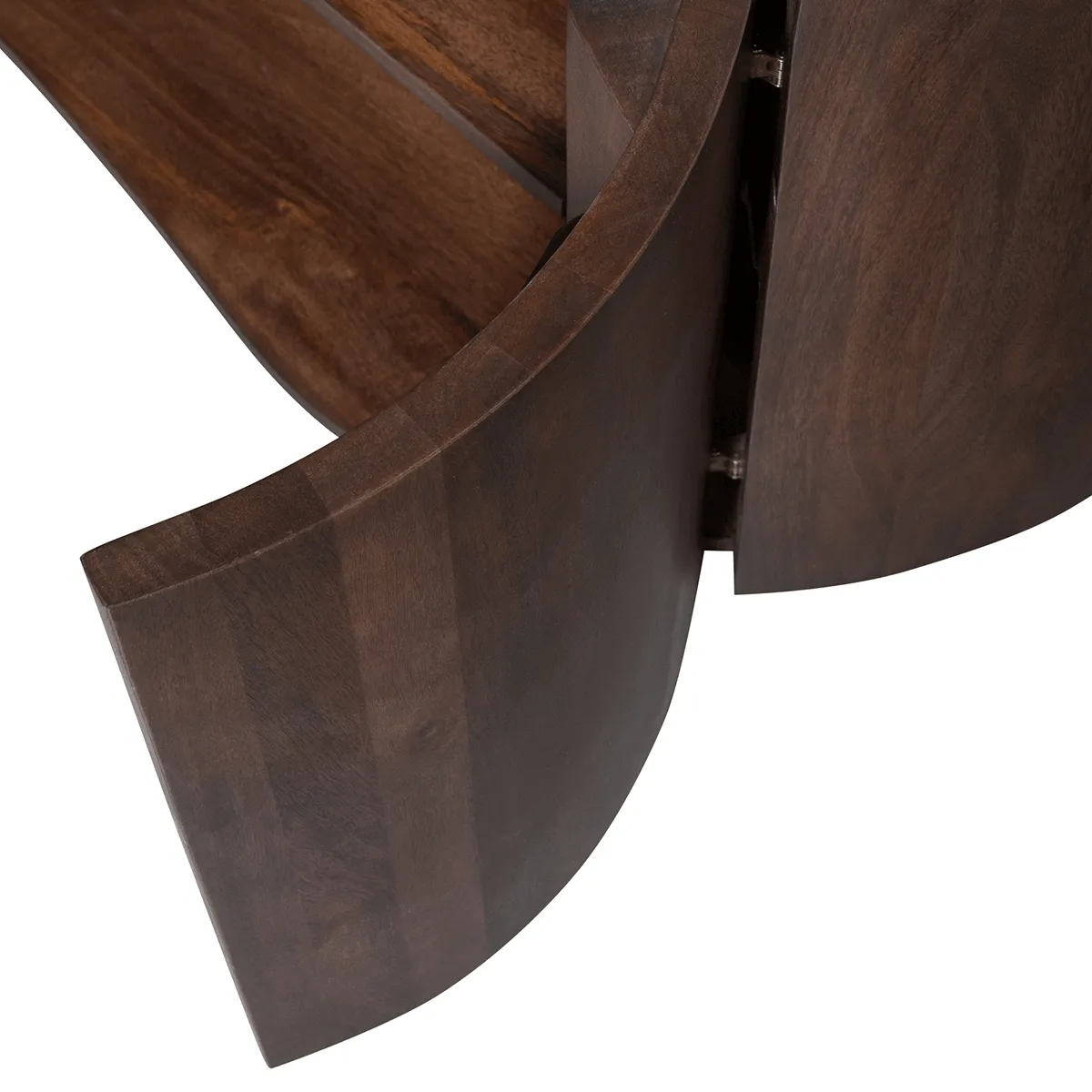 Sense Walnut Mango Wood 4 Doors Sideboard