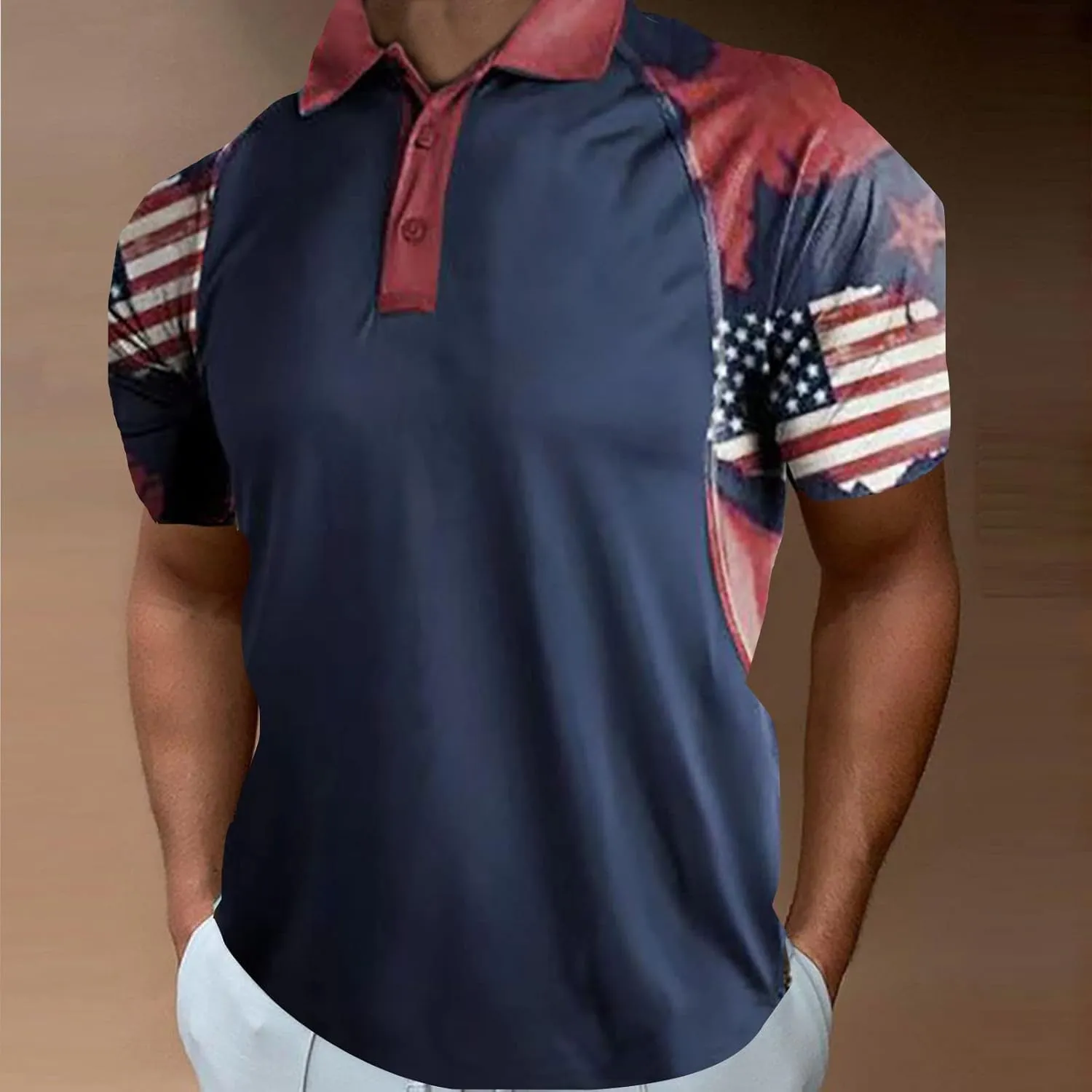 Short Sleeve Military Tactical Tees Men's Polo Shirts 2024 Fag Spring and Summer Fashion Leisure Seaside Beach