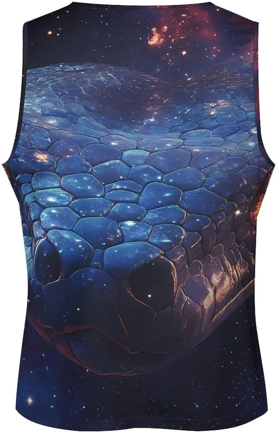 Snake Face in G-alaxy Men's Activewear Tank Tops Gym Sleeveless Muscle T Shirts Workout Tees Vest