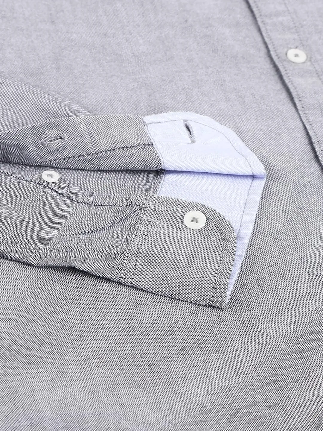 Solid Slim Fit Full Sleeves with Button Down Collar Casual Shirt for Men