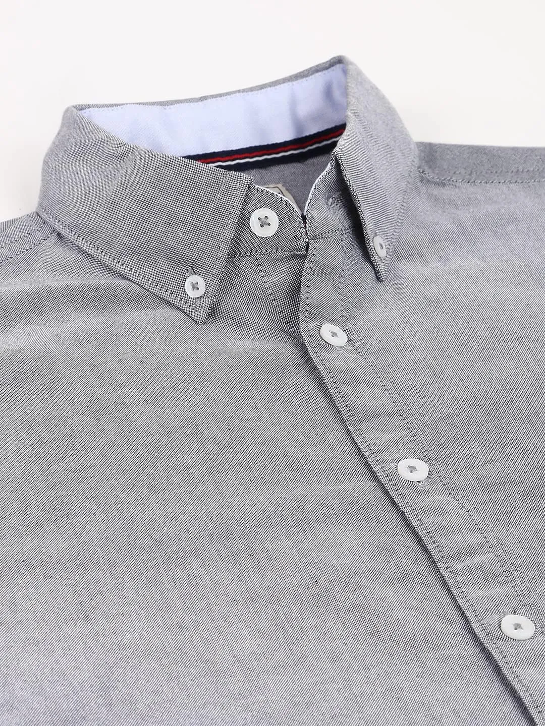 Solid Slim Fit Full Sleeves with Button Down Collar Casual Shirt for Men