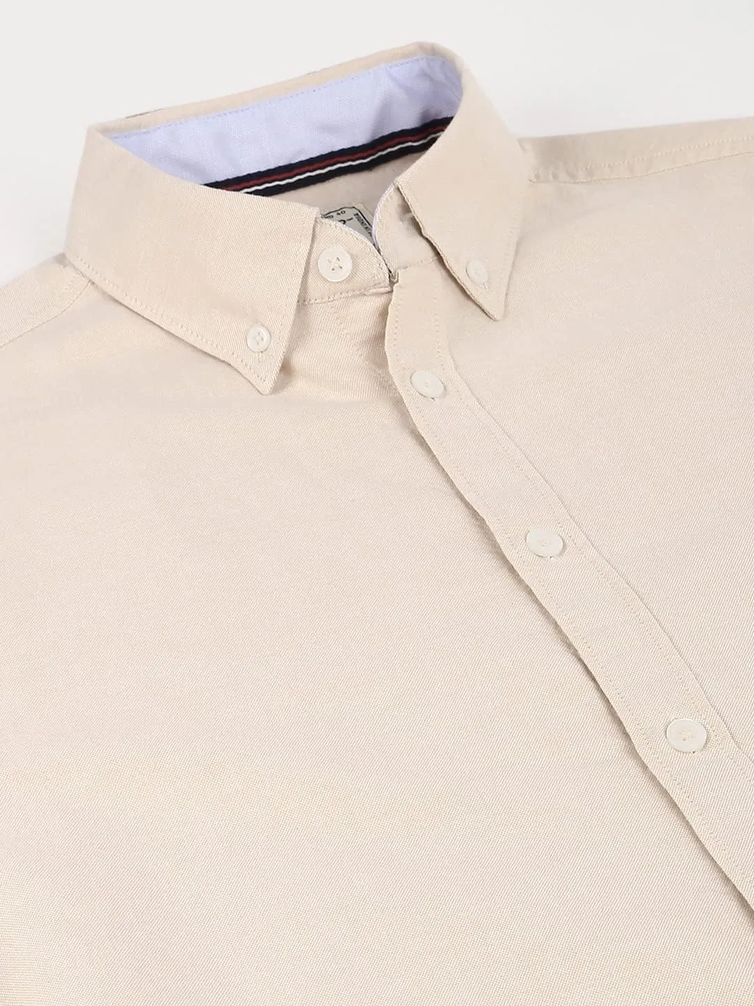 Solid Slim Fit Full Sleeves with Button Down Collar Casual Shirt for Men