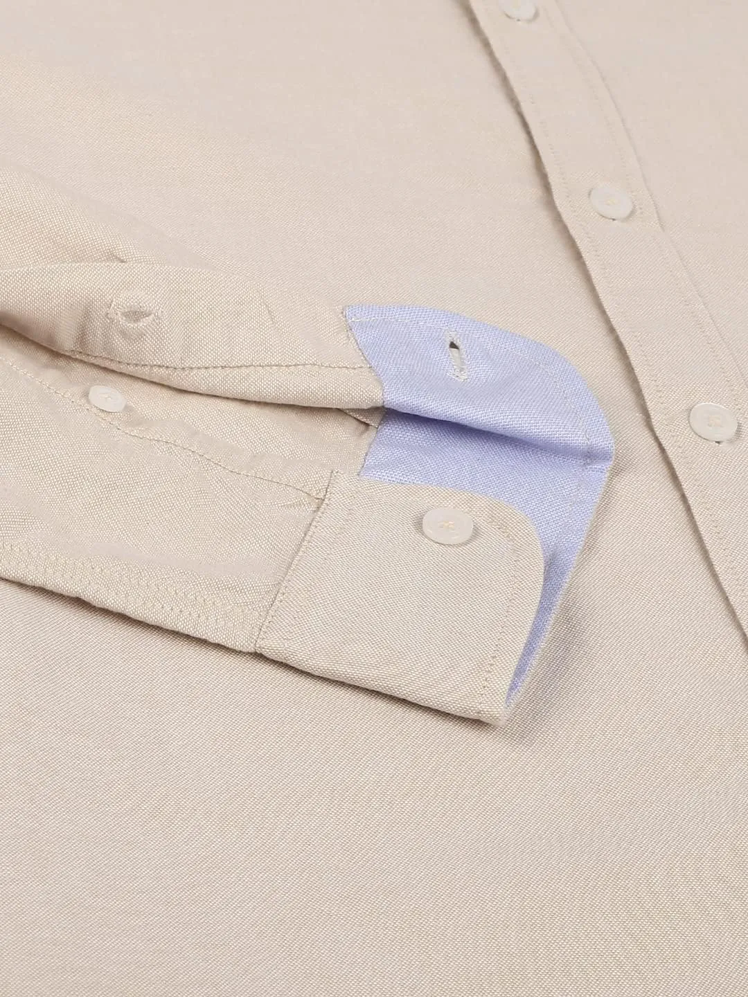 Solid Slim Fit Full Sleeves with Button Down Collar Casual Shirt for Men