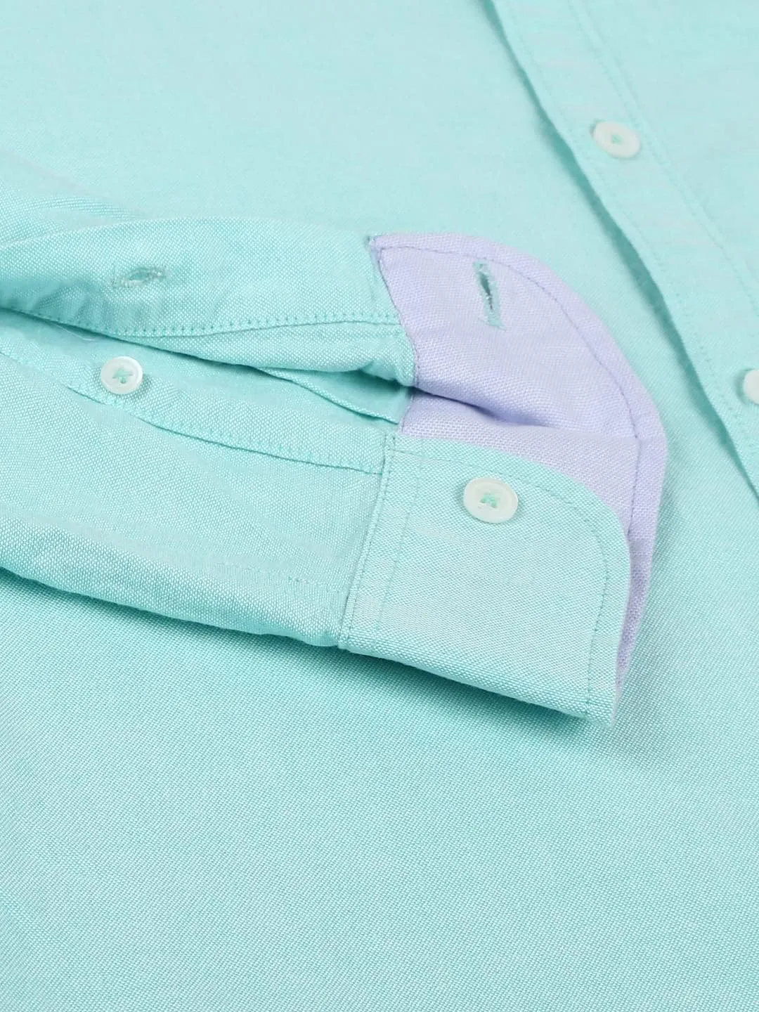 Solid Slim Fit Full Sleeves with Button Down Collar Casual Shirt for Men