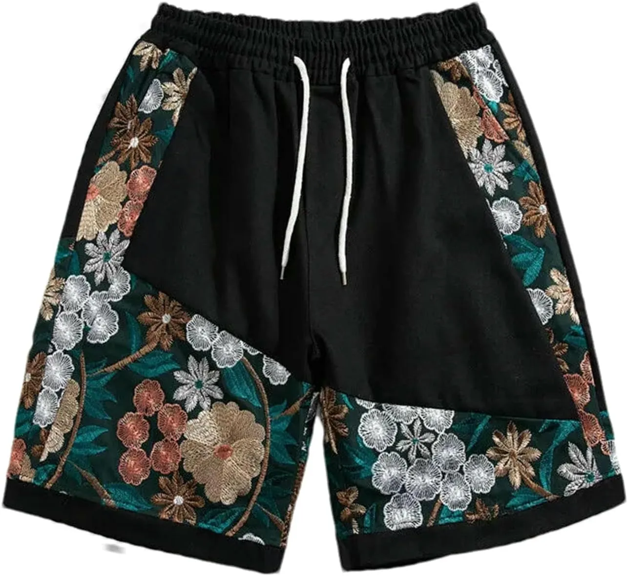 Summer Men Japanese Embroidery Shorts Men Casual Chinese Style Beach Shorts Male Boardshort