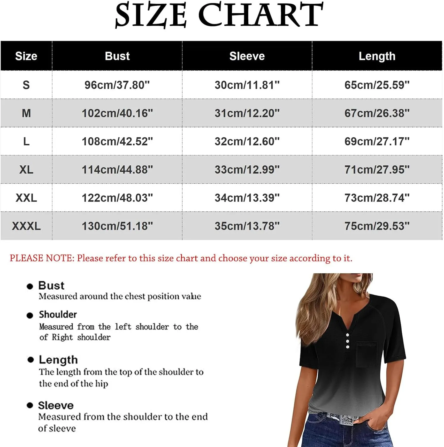 Summer Tops for Women Short Sleeve Henley V Neck Blouses Button Dressy Shirts Casual Business Office Outfits Tees