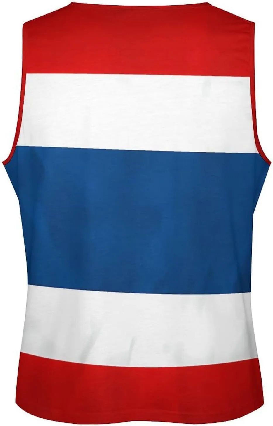 Thailand Grunge Flag Men's Activewear Tank Tops Gym Sleeveless Muscle T Shirts Workout Tees Vest