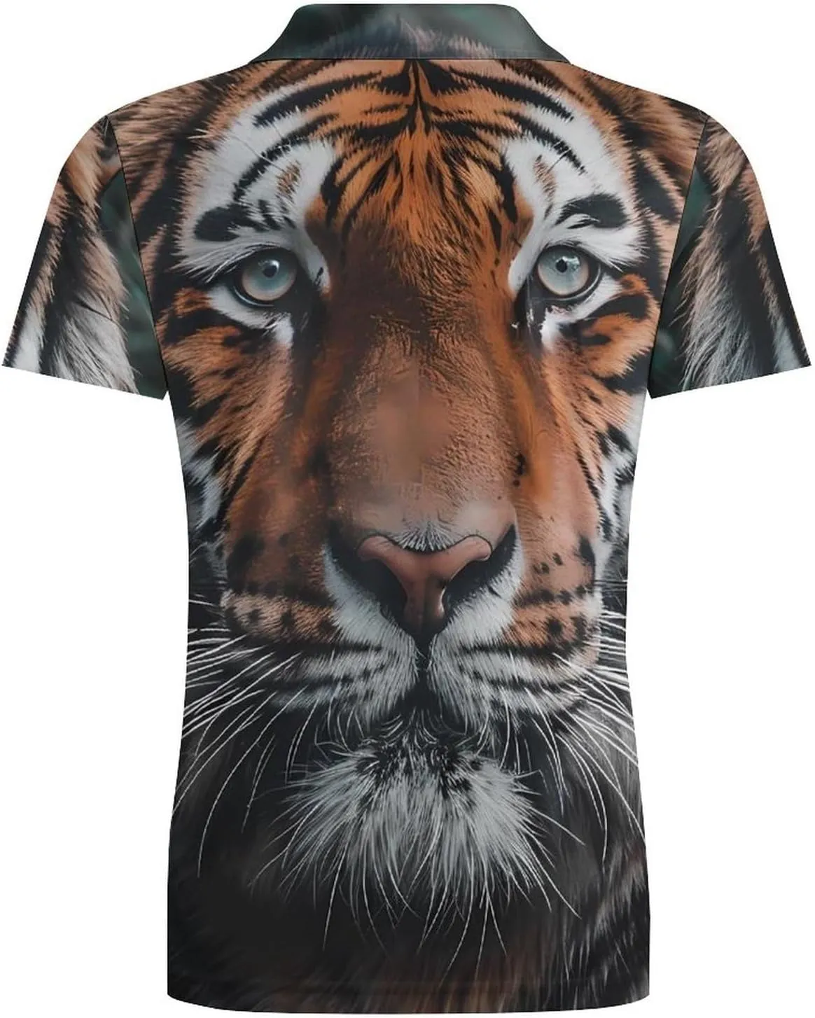 Tiger Classic Polo Shirts for Men Quick Dry Short Sleeve Fit Golf Tees Casual Tops