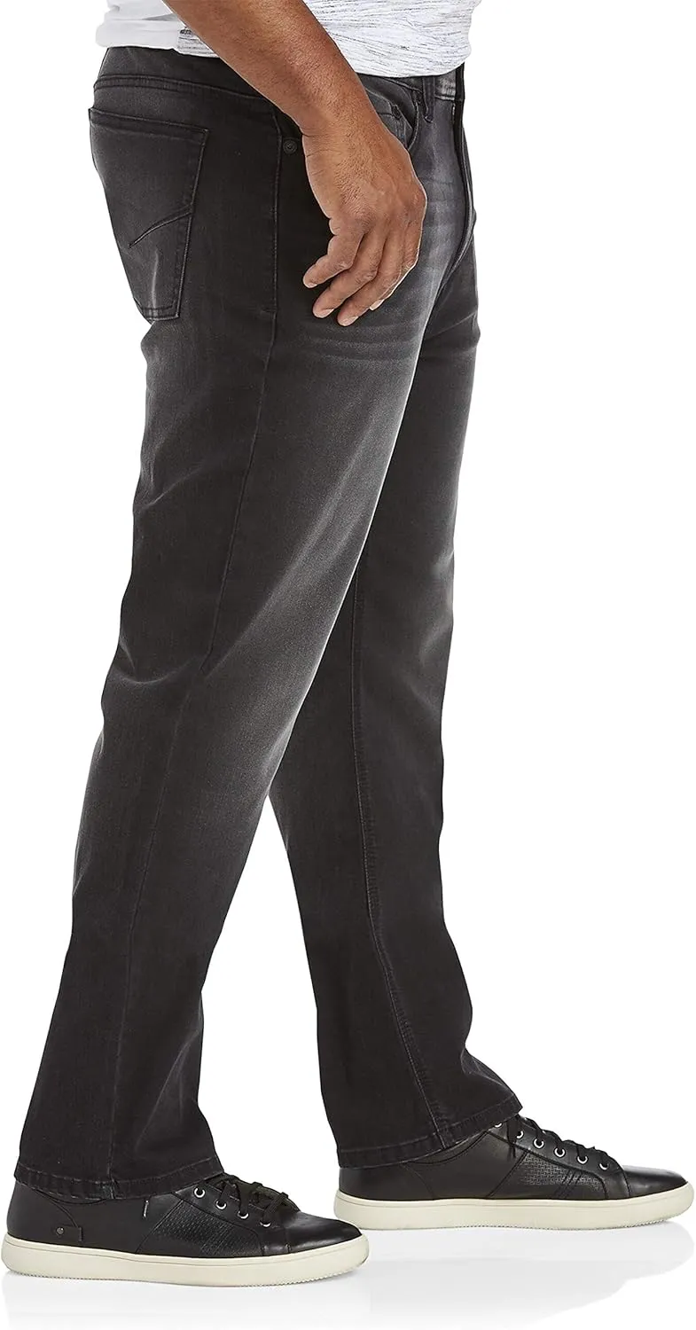 True Nation by DXL Big and Tall Athletic-Fit Jeans, Cool Blue