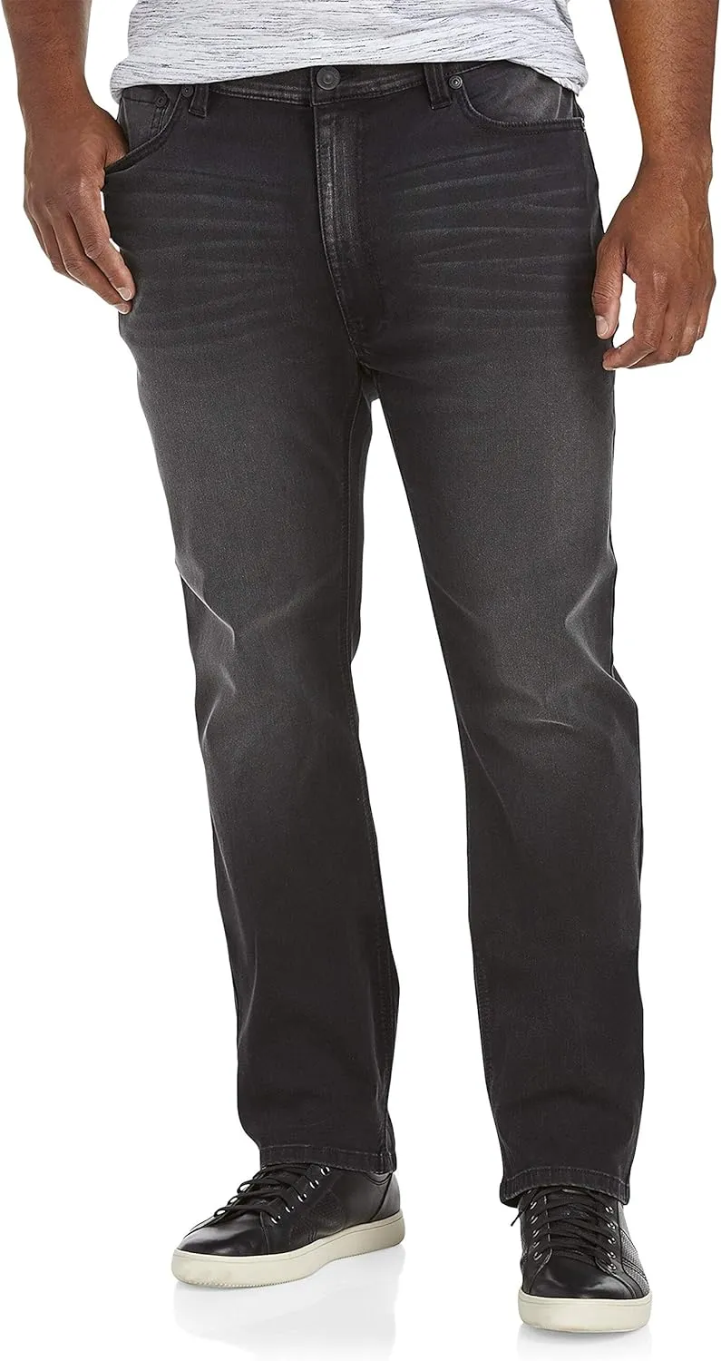 True Nation by DXL Big and Tall Athletic-Fit Jeans, Cool Blue