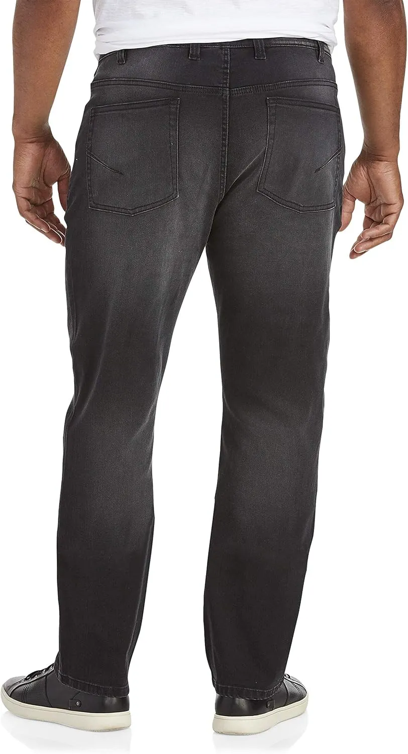 True Nation by DXL Big and Tall Athletic-Fit Jeans, Cool Blue