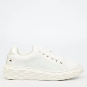 White Chunky Miss Black Sneaker  - Choo 1