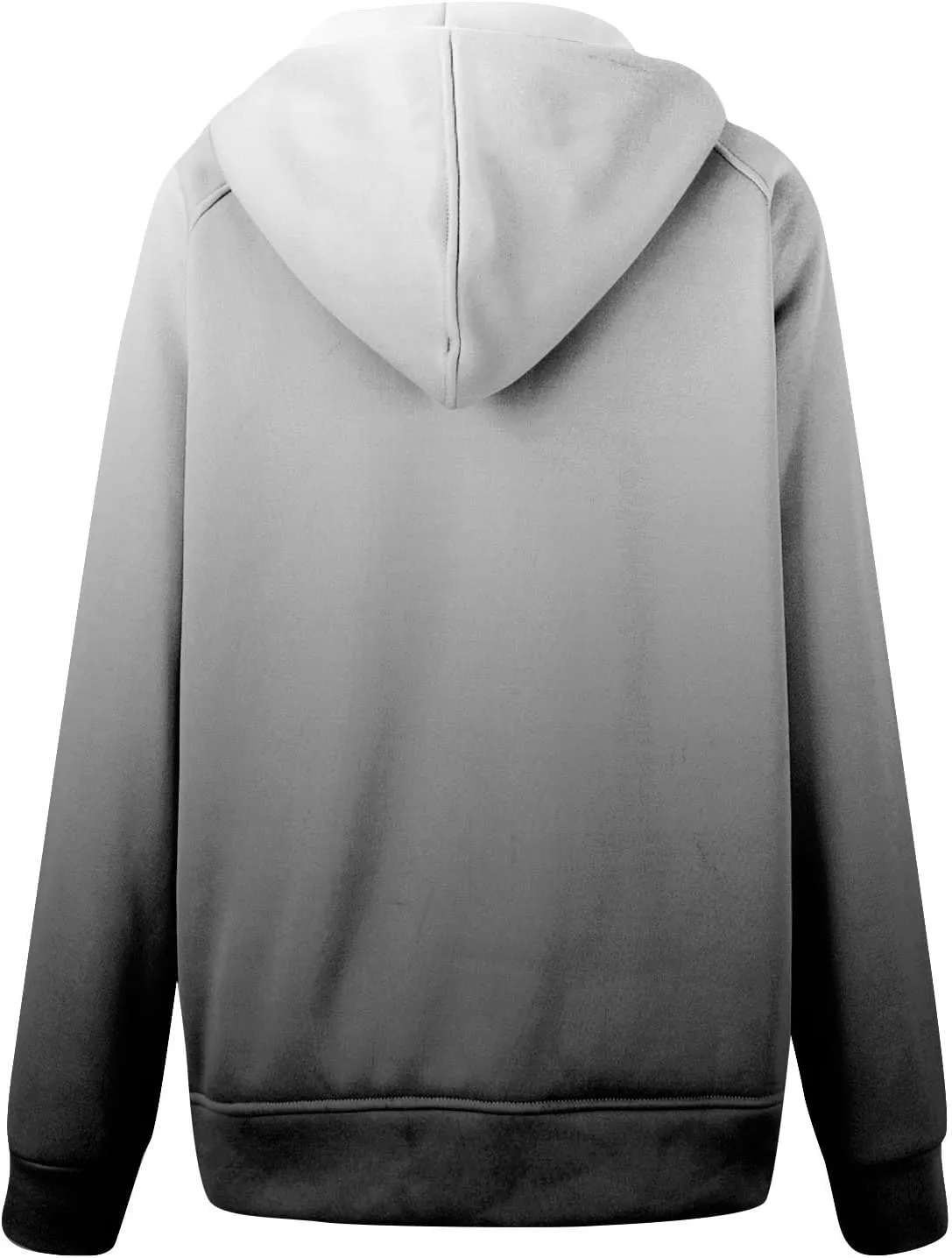 Womens Plus Size Sweatshirt Full Zipper Long Sleeve Coats Thumb Hole Zip Up Hoodie Solid Color Pullover with Pockets