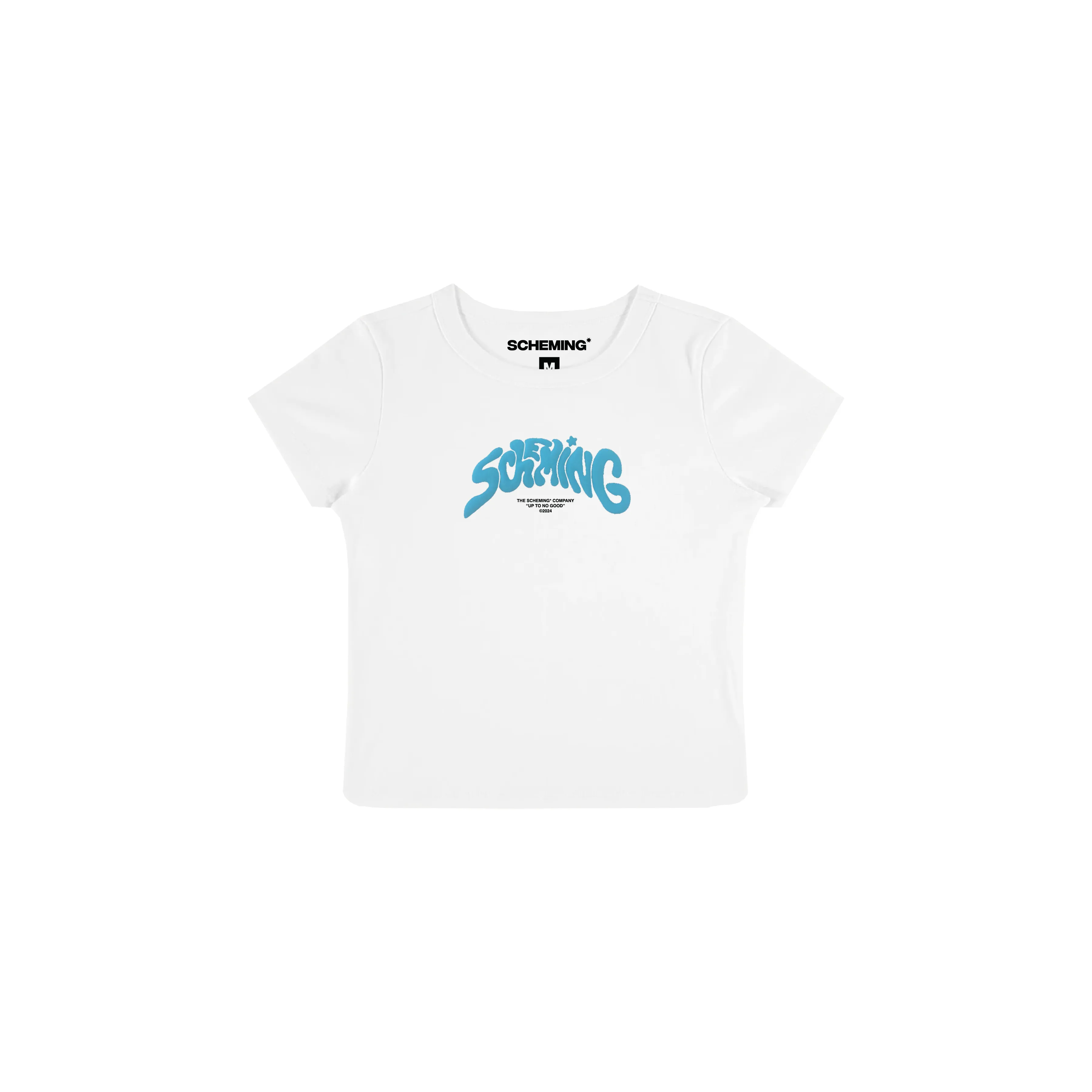 Women's Puff Print Cropped Baby Top