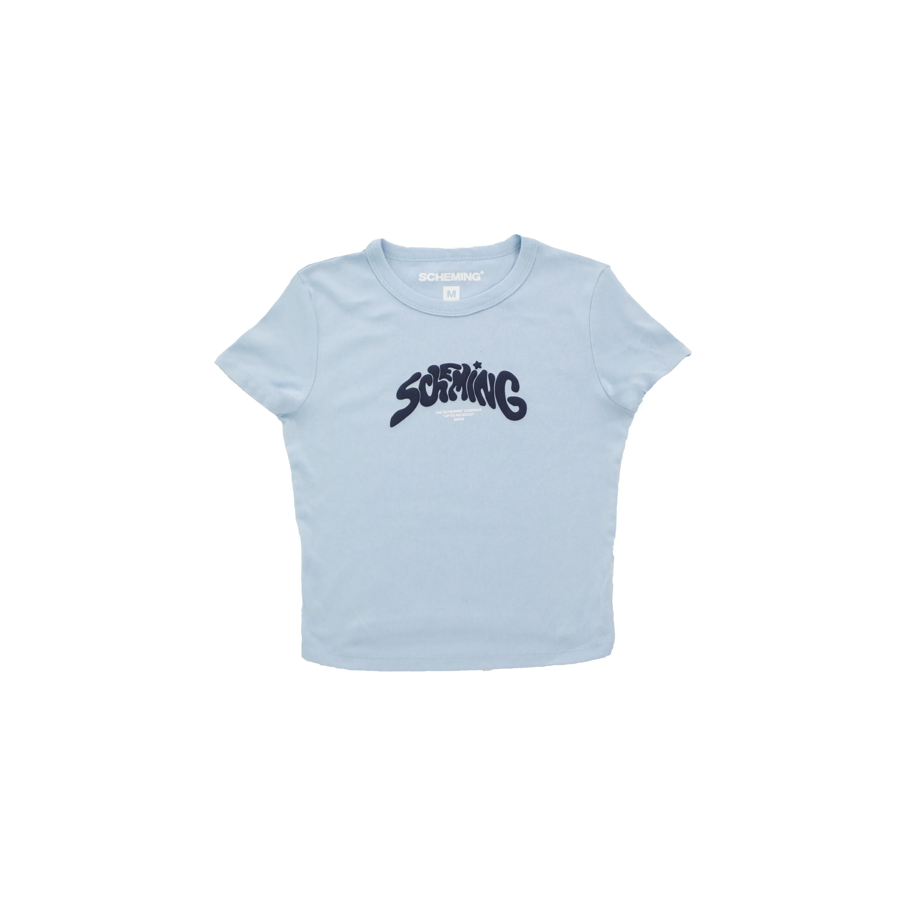 Women's Puff Print Cropped Baby Top