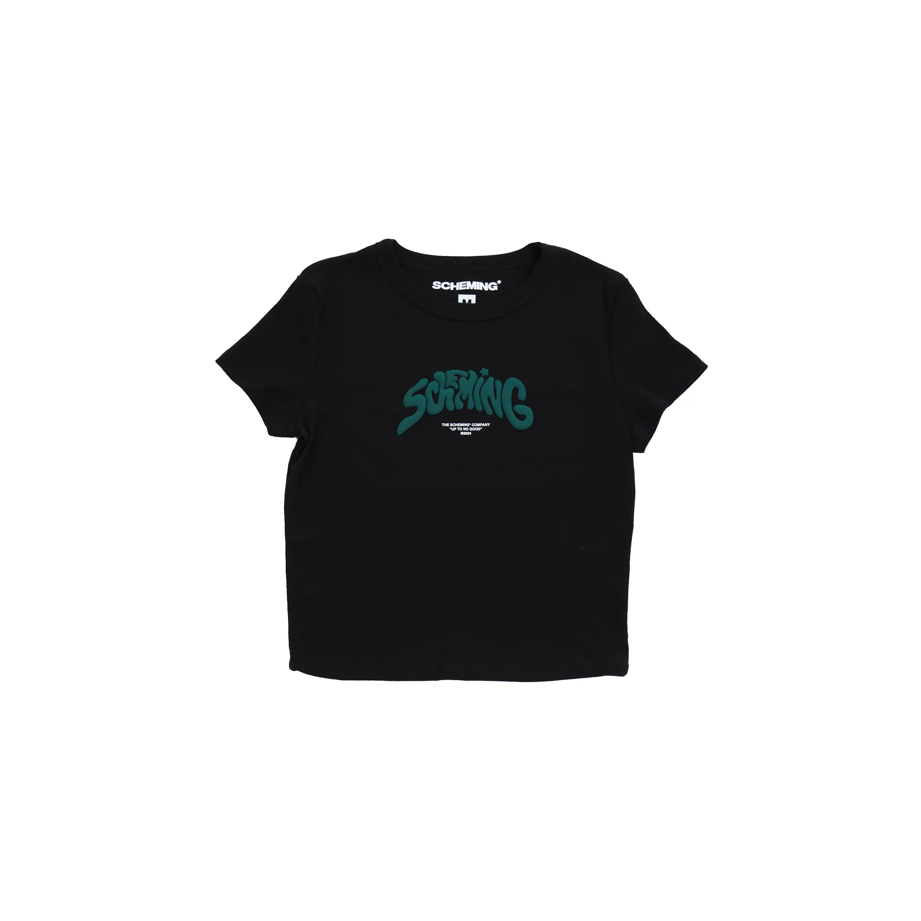 Women's Puff Print Cropped Baby Top