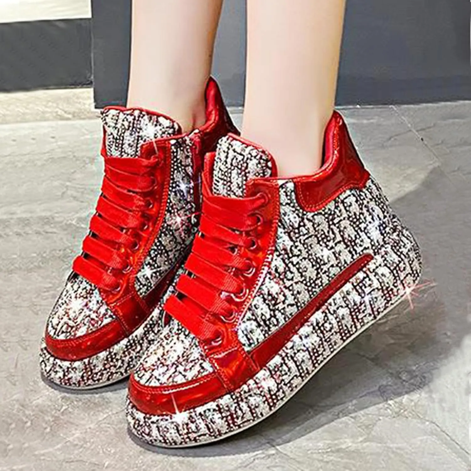 Women's Stylish Walking Shoes, Lightweight Athletic Sneakers with Arch Support for Running, Training, and Casual Outfits