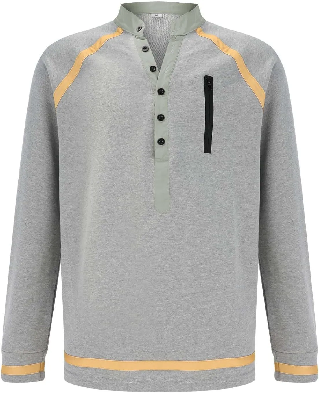 ZYXTIM Men Tactical Shirts Long Sleeve Henley Shirts Lightweight Quick Dry Workout Hunting Sweatshirts Casual Pullover Hoodie